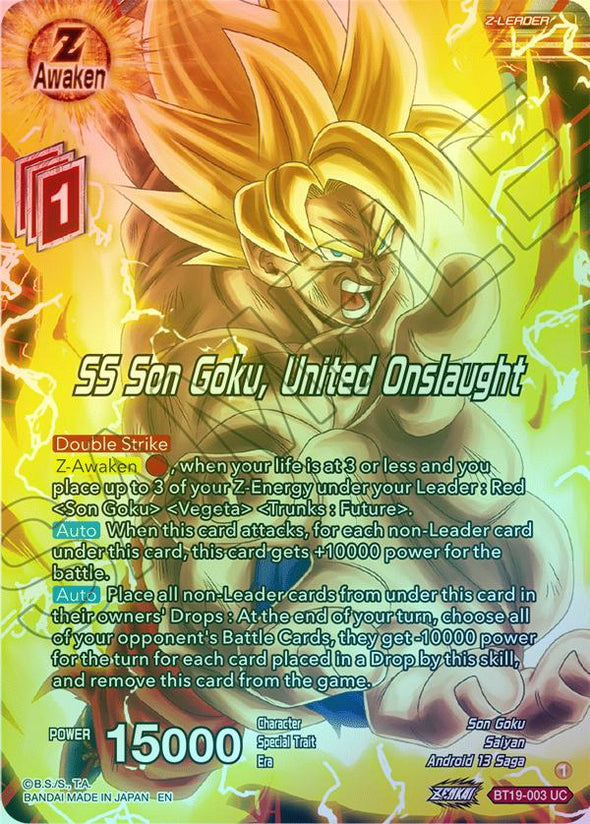 SS Son Goku, United Onslaught - BT19-003 - Uncommon (Foil) available at 401 Games Canada