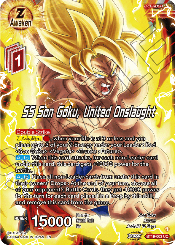 SS Son Goku, United Onslaught - BT19-003 - Uncommon available at 401 Games Canada