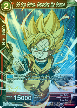 SS Son Goten, Opposing the Demon - BT15-010 - Common (FOIL) available at 401 Games Canada