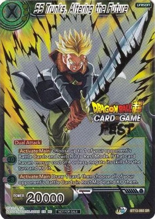 SS Trunks, Altering the Future - BT13-093 - Super Rare (Card Game Fest 2022) available at 401 Games Canada