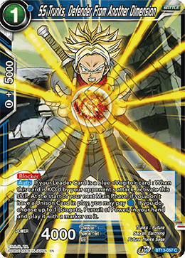 SS Trunks, Defender From Another Dimension - BT13-057 - Common (FOIL) available at 401 Games Canada