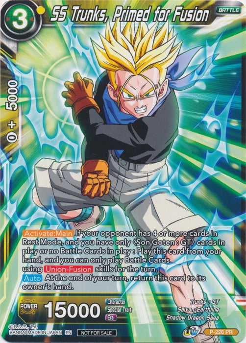 SS Trunks, Primed for Fusion - P-226 - Promo available at 401 Games Canada