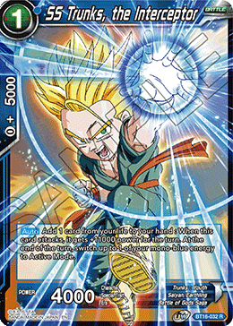 SS Trunks, the Interceptor - BT16-032 - Rare (Foil) available at 401 Games Canada