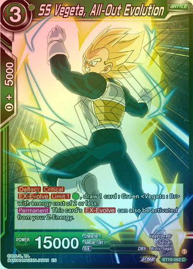 SS Vegeta, All-Out Evolution - BT19-082 - Common (Foil) available at 401 Games Canada