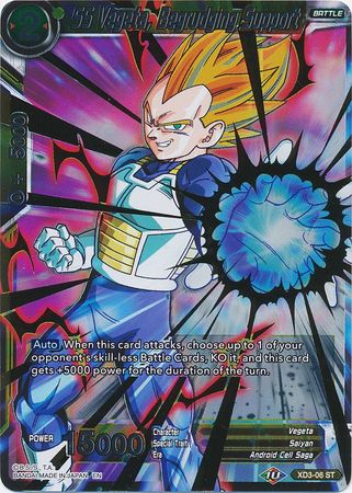 SS Vegeta, Begrudging Support - XD3-06 - Starter Rare (Foil) available at 401 Games Canada