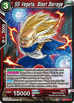 SS Vegeta, Blast Barrage - BT9-011 - Common available at 401 Games Canada