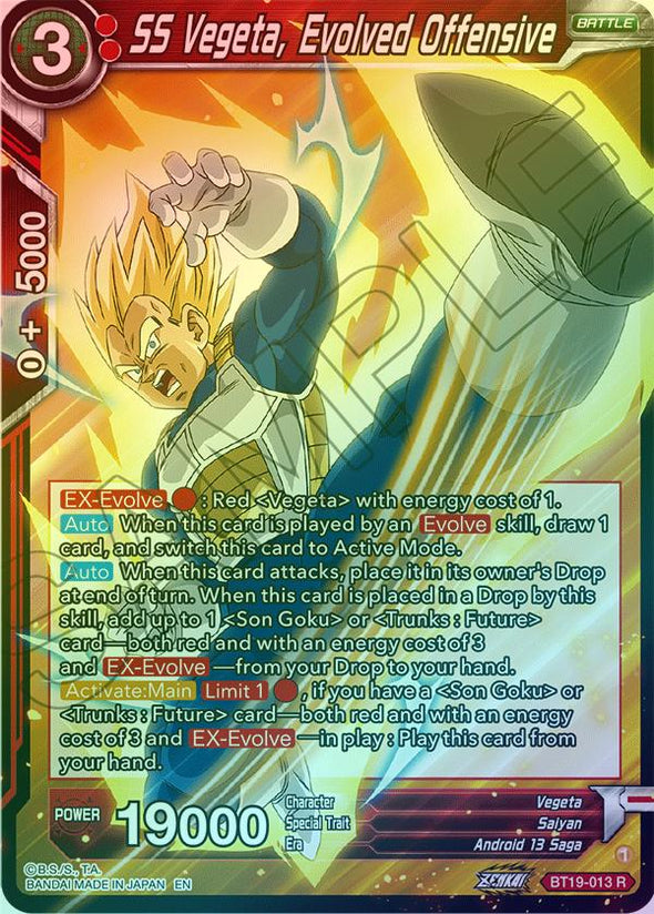 SS Vegeta, Evolved Offensive - BT19-013 - Rare (Foil) available at 401 Games Canada