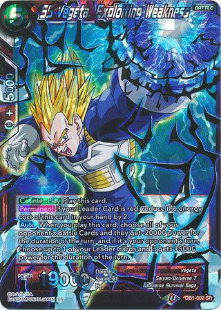 SS Vegeta, Exploiting Weakness - DB1-002 - Super Rare available at 401 Games Canada