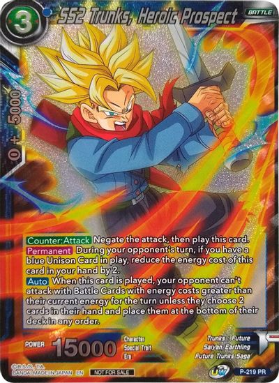 SS2 Trunks, Heroic Prospect - P-219 - Promo (Player's Choice) available at 401 Games Canada