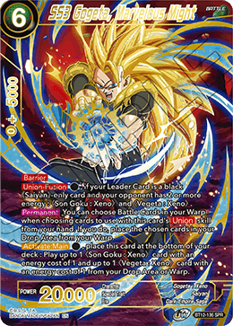 SS3 Gogeta, Marvelous Might - BT12-136 - Special Rare (SPR) available at 401 Games Canada