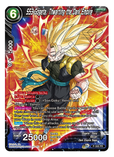 SS3 Gogeta, Thwarting the Dark Empire - P-308 - Foil Rare (Reprint) available at 401 Games Canada