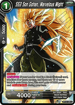 SS3 Son Gohan, Marvelous Might - BT12-129 - Common available at 401 Games Canada