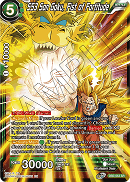 SS3 Son Goku, Fist of Fortitude - DB3-052 - Super Rare available at 401 Games Canada