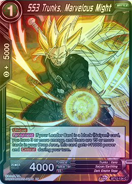 SS3 Trunks, Marvelous Might - BT12-134 - Common (FOIL) available at 401 Games Canada