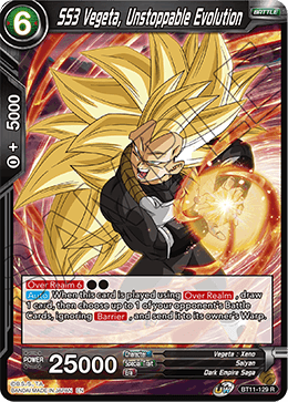 SS3 Vegeta, Unstoppable Evolution - BT11-129 - Rare (FOIL) (Reprint) available at 401 Games Canada