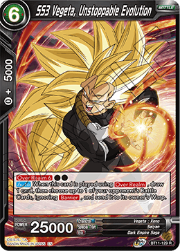 SS3 Vegeta, Unstoppable Evolution - BT11-129 - Rare available at 401 Games Canada