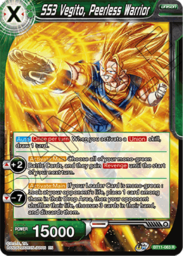 SS3 Vegito, Peerless Warrior - BT11-063 - Rare (FOIL) (Reprint) available at 401 Games Canada