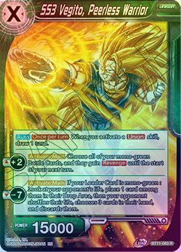 SS3 Vegito, Peerless Warrior - BT11-063 - Rare (FOIL) available at 401 Games Canada