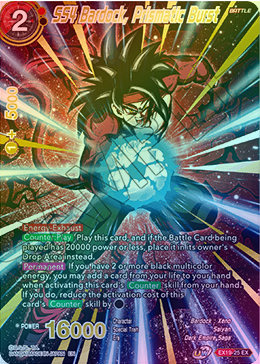 SS4 Bardock, Prismatic Burst - EX19-25 - Expansion Rare (Foil) available at 401 Games Canada