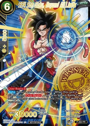 SS4 Son Goku, Beyond All Limits - P-262 - Tournament Promo (Winner Stamp) available at 401 Games Canada