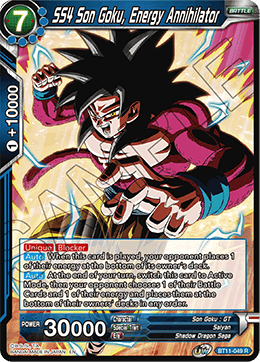 SS4 Son Goku, Energy Annihilator - BT11-049 - Rare (FOIL) (Reprint) available at 401 Games Canada