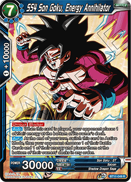 SS4 Son Goku, Energy Annihilator - BT11-049 - Rare available at 401 Games Canada