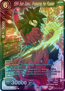 SS4 Son Goku, Prepping for Fusion - BT14-125 - Uncommon (FOIL) available at 401 Games Canada