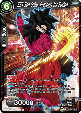 SS4 Son Goku, Prepping for Fusion - BT14-125 - Uncommon available at 401 Games Canada