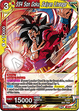 SS4 Son Goku, Saiyan Lineage - BT9-094 - Rare available at 401 Games Canada