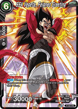 SS4 Vegeta, Feigned Greeting (DBS-P-307) (Promotion) available at 401 Games Canada