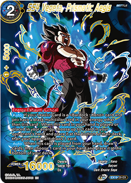 SS4 Vegeta, Prismatic Aegis - EX19-29 - Expansion Rare available at 401 Games Canada