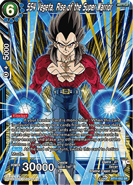 SS4 Vegeta, Rise of the Super Warrior - BT11-052 - Super Rare (Reprint) available at 401 Games Canada