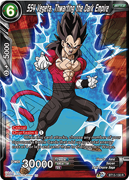 SS4 Vegeta, Thwarting the Dark Empire - BT13-130 - Rare (FOIL) available at 401 Games Canada