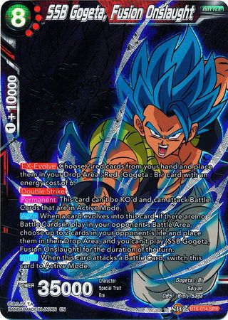 SSB Gogeta, Fusion Onslaught - BT6-014 - Special Rare (SPR) available at 401 Games Canada