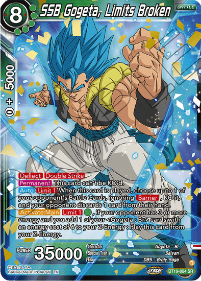 SSB Gogeta, Limits Broken - BT19-084 - Super Rare available at 401 Games Canada