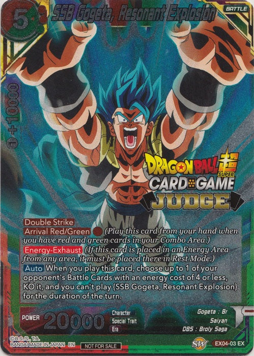 SSB Gogeta, Resonant Explosion - EX04-03 - Judge Promo (Foil) available at 401 Games Canada