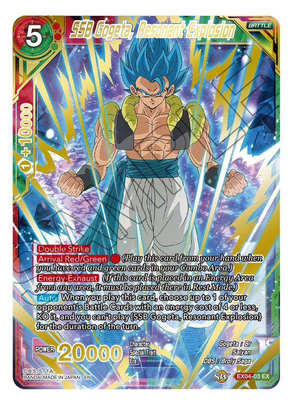 SSB Gogeta, Resonant Explosion - EX04-03 - Uncommon (Gold Stamped) available at 401 Games Canada