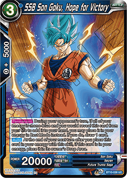 SSB Son Goku, Hope for Victory - BT10-036 - Uncommon (FOIL) (Reprint) available at 401 Games Canada