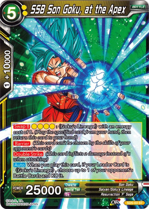 SSB Son Goku, at the Apex - SD5-03 - Starter Rare available at 401 Games Canada