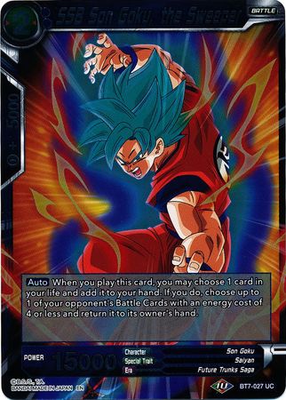 SSB Son Goku, the Sweeper - BT7-027 - Uncommon (FOIL) available at 401 Games Canada