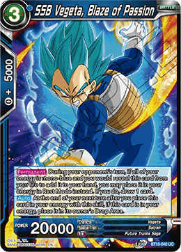 SSB Vegeta, Blaze of Passion - BT10-040 - Uncommon (FOIL) (Reprint) available at 401 Games Canada