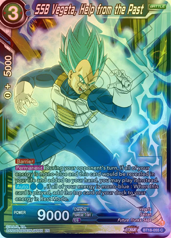 SSB Vegeta, Help from the Past - BT18-055 - Common (Foil) available at 401 Games Canada