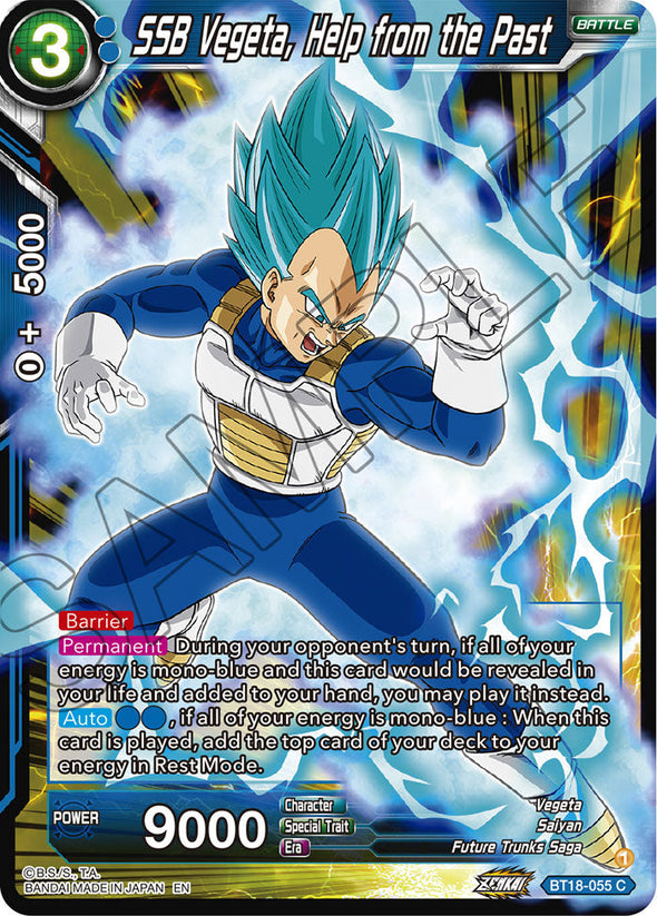 SSB Vegeta, Help from the Past - BT18-055 - Common available at 401 Games Canada