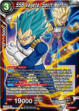 SSB Vegeta, Spirit Mentor - P-314 - Tournament Promo available at 401 Games Canada