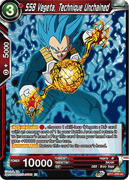 SSB Vegeta, Technique Unchained - BT11-009 - Uncommon (FOIL) (Reprint) available at 401 Games Canada