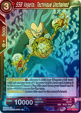 SSB Vegeta, Technique Unchained - BT11-009 - Uncommon (FOIL) available at 401 Games Canada