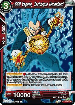 SSB Vegeta, Technique Unchained - BT11-009 - Uncommon available at 401 Games Canada