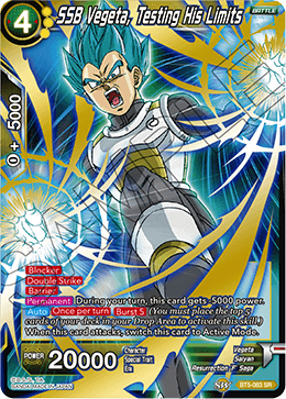 SSB Vegeta, Testing His Limits - BT5-083 - Super Rare available at 401 Games Canada