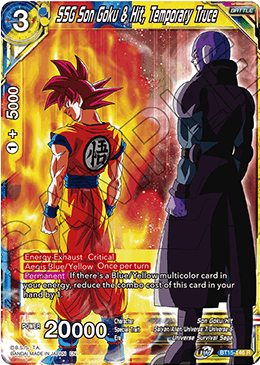 SSG Son Goku & Hit, Temporary Truce - BT15-146 - Rare available at 401 Games Canada