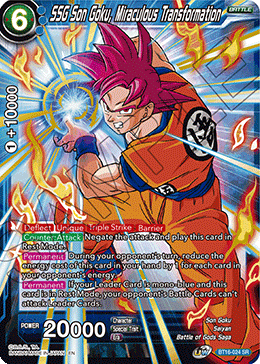 SSG Son Goku, Miraculous Transformation - BT16-024 - Super Rare available at 401 Games Canada